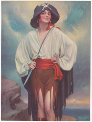 Original vintage calendar / poster art print from the 1920s-1940s